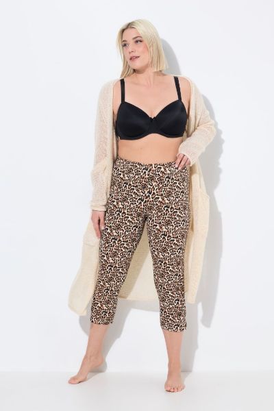Slika Hlače Capri s leopard uzorkom