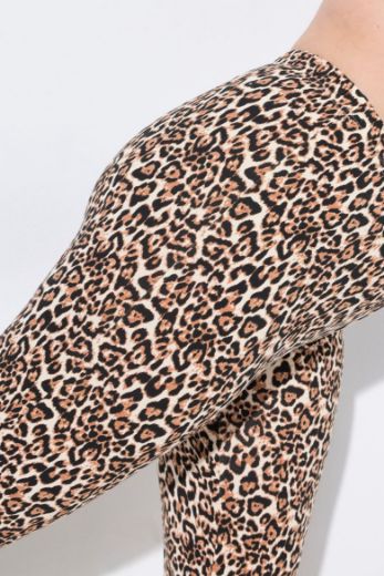 Moda za polnejše Hlače Capri s leopard uzorkom plus velikost, xxl, Ulla Popken in Johann Popken (JP1880)