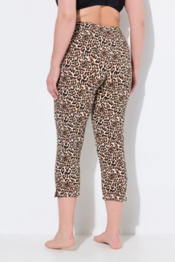 Moda za polnejše Hlače Capri s leopard uzorkom plus velikost, xxl, Ulla Popken in Johann Popken (JP1880)