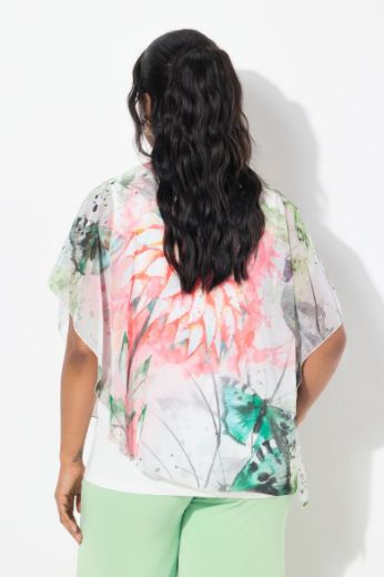 Moda za polnejše Bluza dvoslojna okruglog ovratnika plus velikost, xxl, Ulla Popken in Johann Popken (JP1880)