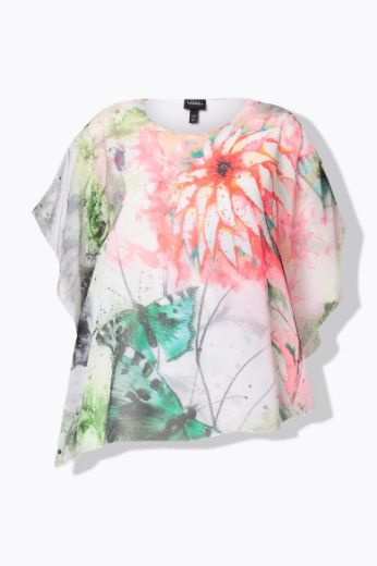 Moda za polnejše Bluza dvoslojna okruglog ovratnika plus velikost, xxl, Ulla Popken in Johann Popken (JP1880)
