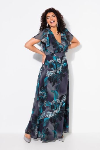 Moda za polnejše Haljina maxi V ovratnika plus velikost, xxl, Ulla Popken in Johann Popken (JP1880)