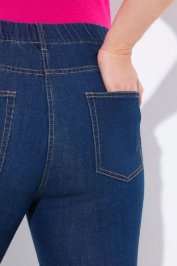 Moda za polnejše Hlače elastičnog struka skraćenih nogavica plus velikost, xxl, Ulla Popken in Johann Popken (JP1880)
