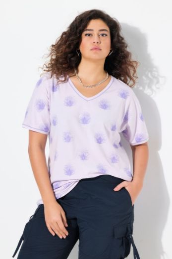 Moda za polnejše Majica kratkih rukava V ovratnika plus velikost, xxl, Ulla Popken in Johann Popken (JP1880)