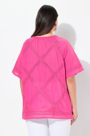Moda za polnejše Bluza A kroja okruglog ovratnika plus velikost, xxl, Ulla Popken in Johann Popken (JP1880)