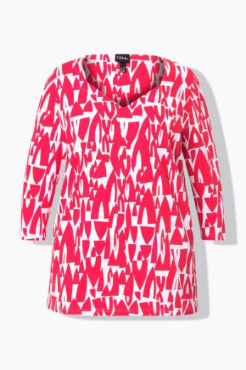 Moda za polnejše Majica 3/4 rukava A kroja plus velikost, xxl, Ulla Popken in Johann Popken (JP1880)