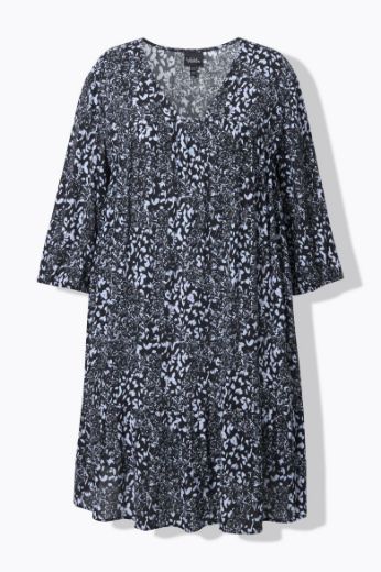 Moda za polnejše Haljina 3/4 rukava A kroja plus velikost, xxl, Ulla Popken in Johann Popken (JP1880)