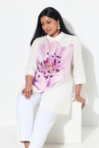 Moda za polnejše Bluza 3/4 rukava A kroja plus velikost, xxl, Ulla Popken in Johann Popken (JP1880)