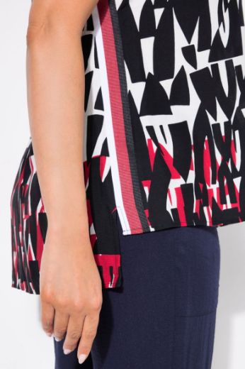 Moda za polnejše Bluza kratkih rukava V ovratnika plus velikost, xxl, Ulla Popken in Johann Popken (JP1880)