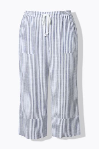 Moda za polnejše Hlače od mješavine lana širokih nogavica plus velikost, xxl, Ulla Popken in Johann Popken (JP1880)