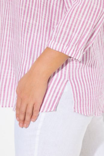 Moda za polnejše Tunika 3/4 rukava od mješavine lana plus velikost, xxl, Ulla Popken in Johann Popken (JP1880)