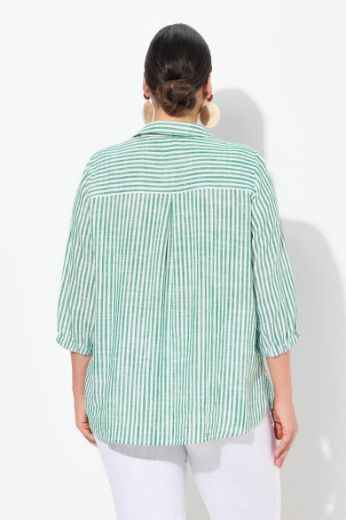 Moda za polnejše Tunika 3/4 rukava od mješavine lana plus velikost, xxl, Ulla Popken in Johann Popken (JP1880)