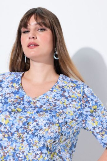 Moda za polnejše Majica kratkih rukava V ovratnika plus velikost, xxl, Ulla Popken in Johann Popken (JP1880)