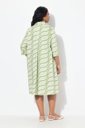 Moda za polnejše Haljina midi 3/4 rukava plus velikost, xxl, Ulla Popken in Johann Popken (JP1880)