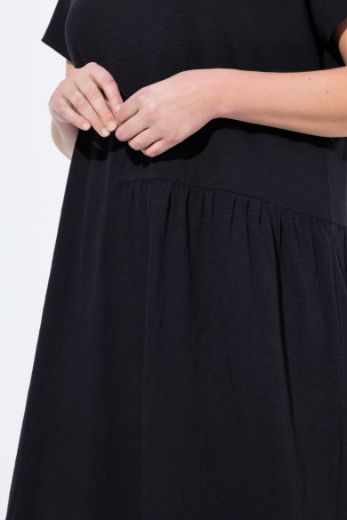 Moda za polnejše Haljina midi kratkih rukava V ovratnika plus velikost, xxl, Ulla Popken in Johann Popken (JP1880)