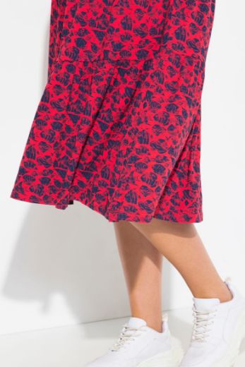 Moda za polnejše Haljina midi A kroja na volane plus velikost, xxl, Ulla Popken in Johann Popken (JP1880)