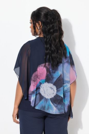Moda za polnejše Bluza od šifona cvjetnog uzorka plus velikost, xxl, Ulla Popken in Johann Popken (JP1880)