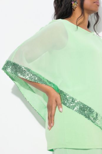 Moda za polnejše Bluza od šifona A kroja plus velikost, xxl, Ulla Popken in Johann Popken (JP1880)