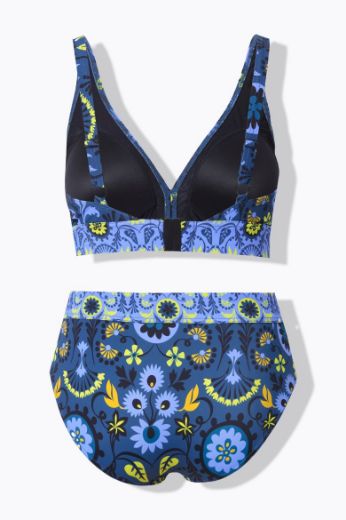 Moda za polnejše Kupaći kostim dvodijelni s printom plus velikost, xxl, Ulla Popken in Johann Popken (JP1880)