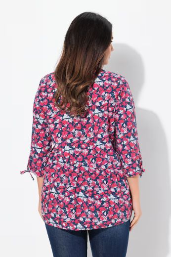 Moda za polnejše Bluza 3/4 rukava A kroja plus velikost, xxl, Ulla Popken in Johann Popken (JP1880)