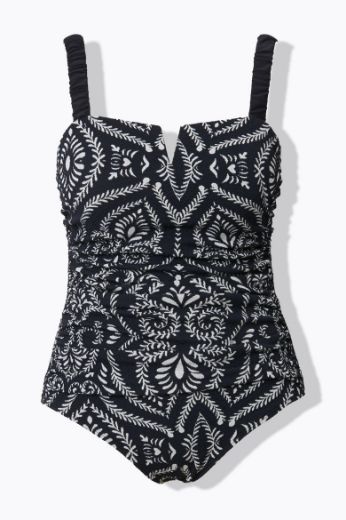 Moda za polnejše Kupaći kostim jednodijelni plus velikost, xxl, Ulla Popken in Johann Popken (JP1880)