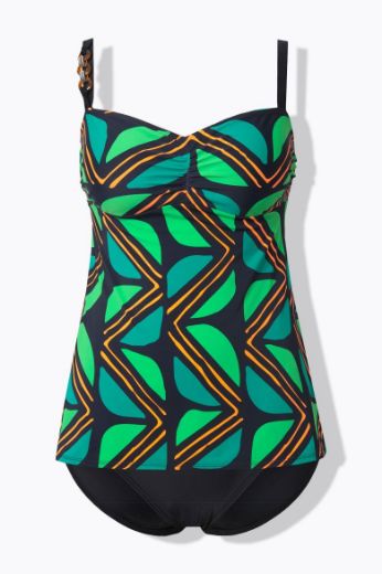 Moda za polnejše Kupaći kostim Tankini plus velikost, xxl, Ulla Popken in Johann Popken (JP1880)