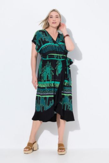 Moda za polnejše Haljina kaftan kratkih rukava plus velikost, xxl, Ulla Popken in Johann Popken (JP1880)