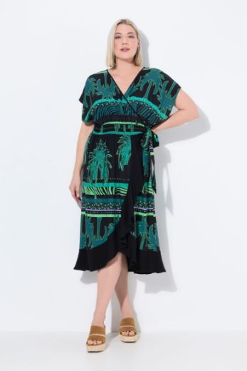 Moda za polnejše Haljina kaftan kratkih rukava plus velikost, xxl, Ulla Popken in Johann Popken (JP1880)