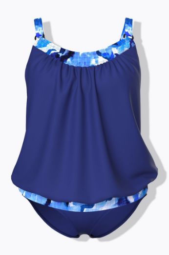 Moda za polnejše Kupaći kostim Tankini plus velikost, xxl, Ulla Popken in Johann Popken (JP1880)