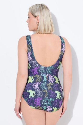 Moda za polnejše Kupaći kostim jednodijelni s motivom tigra plus velikost, xxl, Ulla Popken in Johann Popken (JP1880)