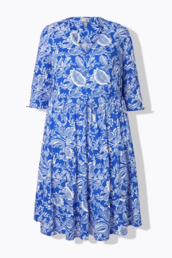 Moda za polnejše Haljina midi 3/4 rukava plus velikost, xxl, Ulla Popken in Johann Popken (JP1880)
