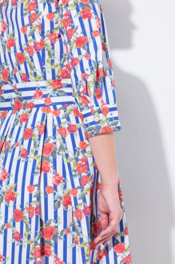 Moda za polnejše Haljina maxi 3/4 rukava plus velikost, xxl, Ulla Popken in Johann Popken (JP1880)