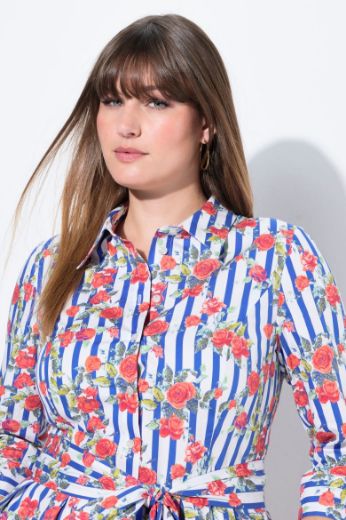 Moda za polnejše Haljina maxi 3/4 rukava plus velikost, xxl, Ulla Popken in Johann Popken (JP1880)