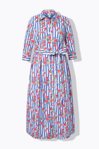 Moda za polnejše Haljina maxi 3/4 rukava plus velikost, xxl, Ulla Popken in Johann Popken (JP1880)