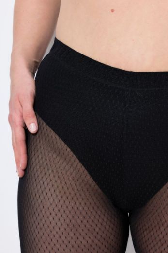 Moda za polnejše Tajice mrežaste plus velikost, xxl, Ulla Popken in Johann Popken (JP1880)