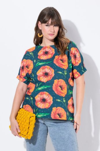 Moda za polnejše Bluza kratkih rukava plus velikost, xxl, Ulla Popken in Johann Popken (JP1880)
