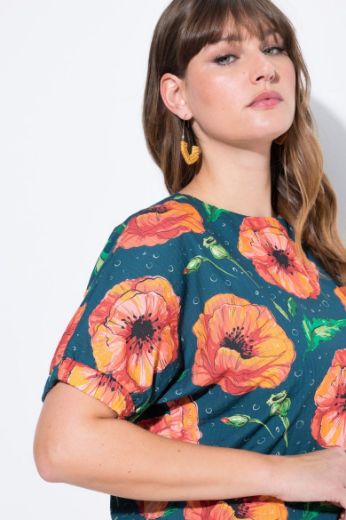 Moda za polnejše Bluza kratkih rukava plus velikost, xxl, Ulla Popken in Johann Popken (JP1880)