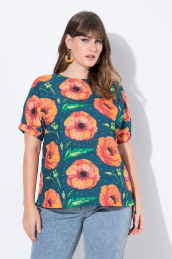 Moda za polnejše Bluza kratkih rukava plus velikost, xxl, Ulla Popken in Johann Popken (JP1880)