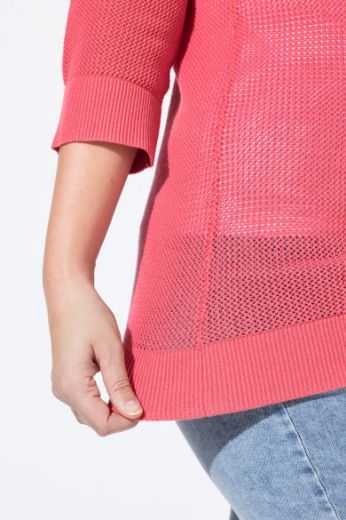 Moda za polnejše Pulover 3/4 rukava plus velikost, xxl, Ulla Popken in Johann Popken (JP1880)