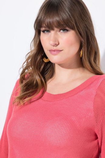 Moda za polnejše Pulover 3/4 rukava plus velikost, xxl, Ulla Popken in Johann Popken (JP1880)