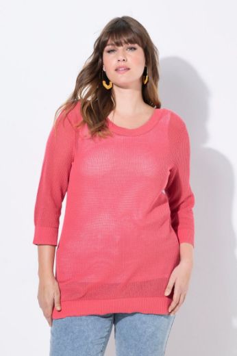 Moda za polnejše Pulover 3/4 rukava plus velikost, xxl, Ulla Popken in Johann Popken (JP1880)