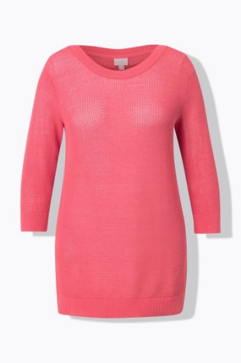 Moda za polnejše Pulover 3/4 rukava plus velikost, xxl, Ulla Popken in Johann Popken (JP1880)