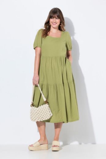 Moda za polnejše Haljina maxi kratkih rukava plus velikost, xxl, Ulla Popken in Johann Popken (JP1880)