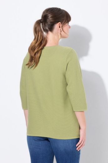 Moda za polnejše Kardigan s 3/4 rukavima plus velikost, xxl, Ulla Popken in Johann Popken (JP1880)