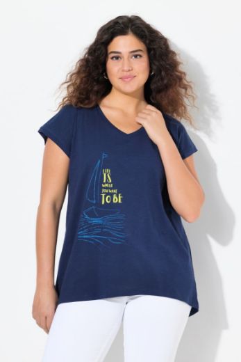 Moda za polnejše Majica kratkih rukava s džepom plus velikost, xxl, Ulla Popken in Johann Popken (JP1880)