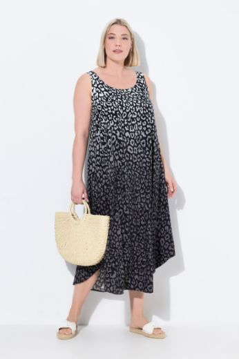 Moda za polnejše Haljina bez rukava s printom leoparda plus velikost, xxl, Ulla Popken in Johann Popken (JP1880)