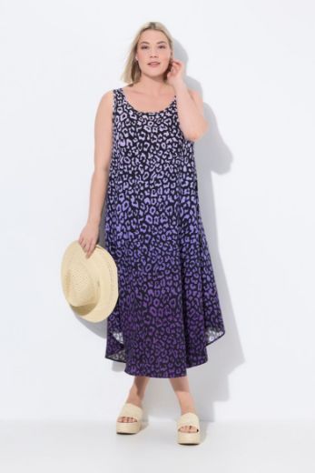 Moda za polnejše Haljina bez rukava s printom leoparda plus velikost, xxl, Ulla Popken in Johann Popken (JP1880)