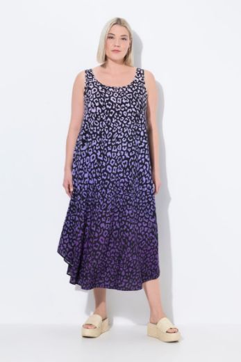 Moda za polnejše Haljina bez rukava s printom leoparda plus velikost, xxl, Ulla Popken in Johann Popken (JP1880)