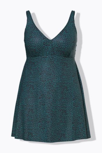 Moda za polnejše Kupaći kostim haljina životinjskog printa plus velikost, xxl, Ulla Popken in Johann Popken (JP1880)