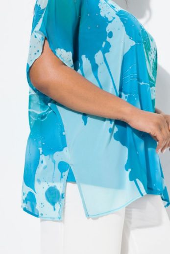 Moda za polnejše Bluza elegantna cvjetnog printa i ukrasnim dodacima plus velikost, xxl, Ulla Popken in Johann Popken (JP1880)